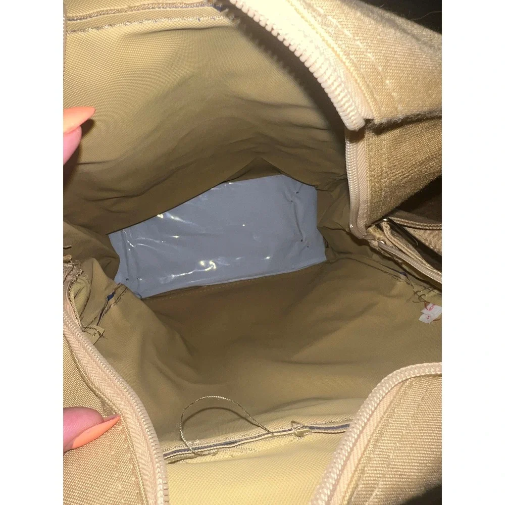 VTG Walt Disney World Magic Kingdom Club Tan Canvas Carry On Tote Bag 70s Mickey